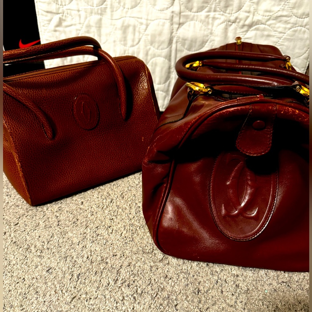 Cartier Boston Duffle and Small Cartier Satchel Bundle